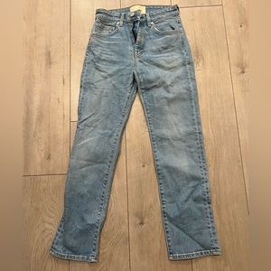 CQY cropped straight jeans
